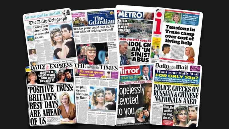  9 Ağustos Salı: İngiltere gazetelerinden öne çıkan manşetler