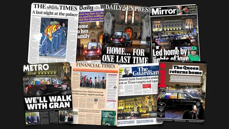  14 Eylül Çarşamba: İngiltere gazetelerinden öne çıkan manşetler