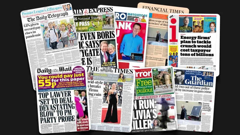  2 Eylül Cuma: İngiltere gazetelerinden öne çıkan manşetler