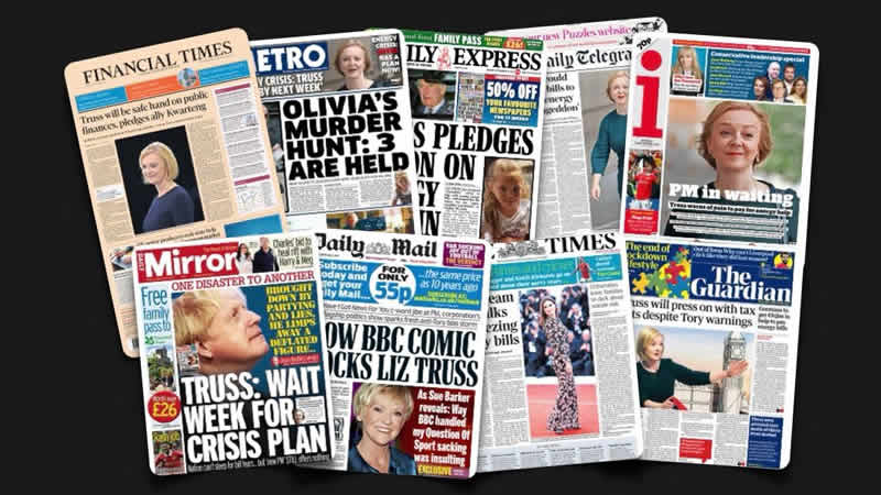  5 Eylül Pazartesi: İngiltere gazetelerinden öne çıkan manşetler