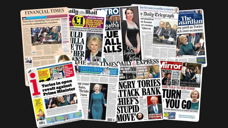  13 Ekim Perşembe: İngiltere gazetelerinden öne çıkan manşetler