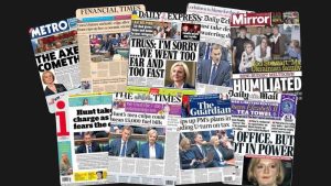 18 Ekim Salı: İngiltere gazetelerinden öne çıkan manşetler