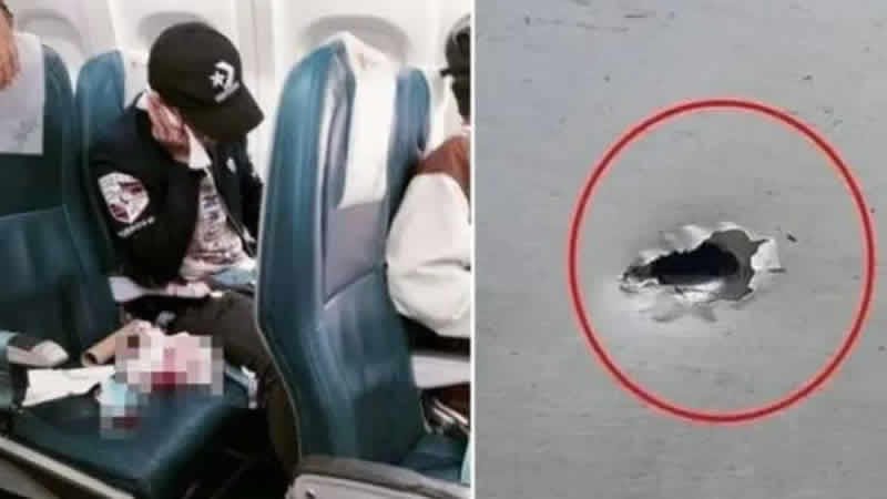 İnişe geçen uçağa mermi isabet etti; bir yolcu yaralandı