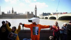Wikileaks kurucusu Assange için Londra’da gösteri