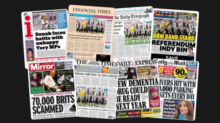 24 Kasım Perşembe: İngiltere gazetelerinden öne çıkan manşetler