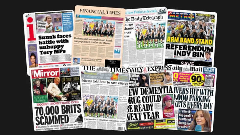 24 Kasım Perşembe: İngiltere gazetelerinden öne çıkan manşetler