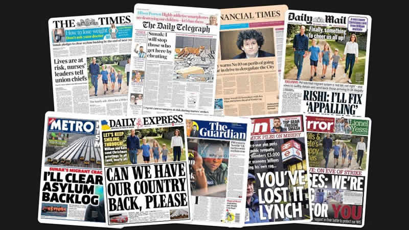 14 Aralık Çarşamba: İngiltere gazetelerinden öne çıkan manşetler