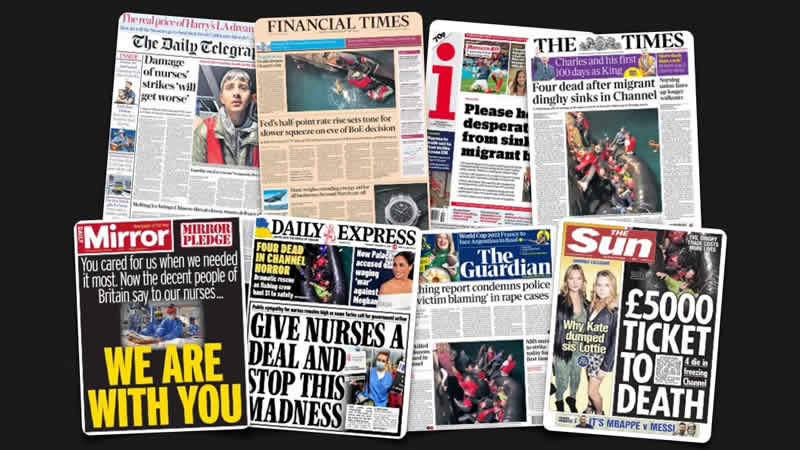  15 Aralık Perşembe: İngiltere gazetelerinden öne çıkan manşetler