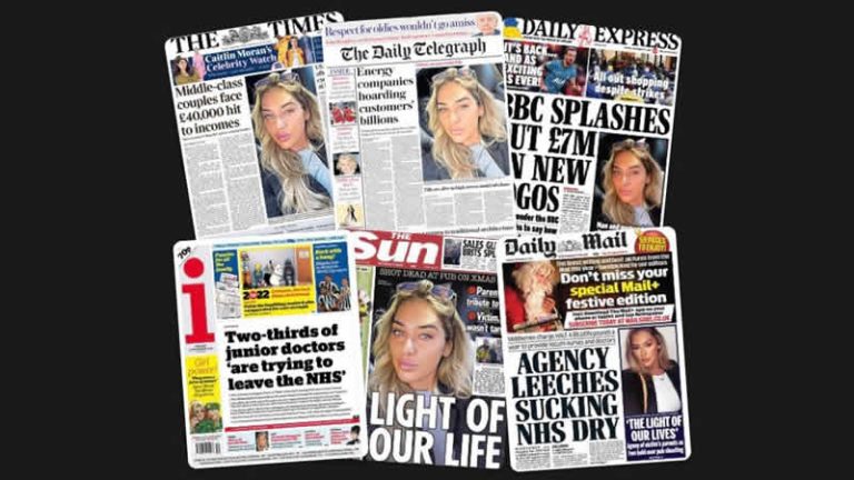 27 Aralık Salı: İngiltere gazetelerinden öne çıkan manşetler