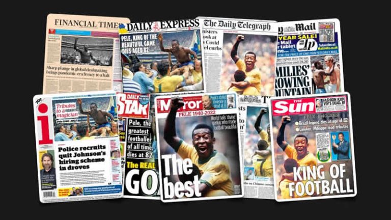 30 Aralık 2022: İngiltere gazetelerinden öne çıkan manşetler
