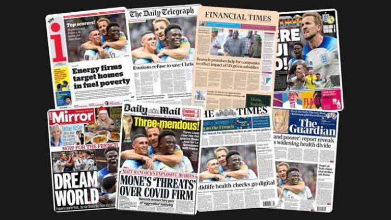 5 Aralık Pazartesi: İngiltere gazetelerinden öne çıkan manşetler