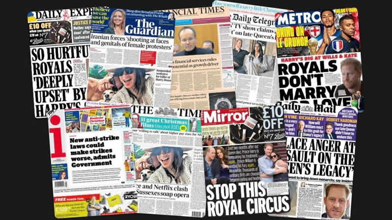  9 Aralık Cuma: İngiltere gazetelerinden öne çıkan manşetler