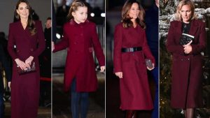 Kraliyet kadınlarından Meghan Markle’a ‘bordo elbiseli’ yanıt