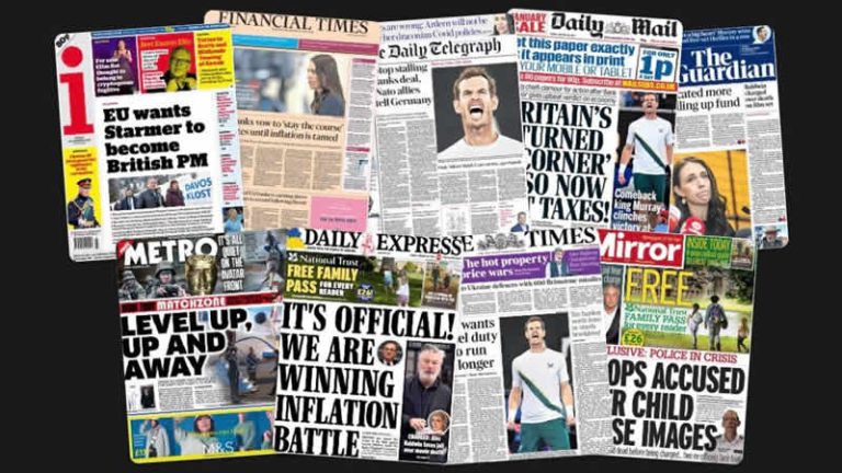 20 Ocak Cuma: İngiltere gazetelerinden öne çıkan manşetler