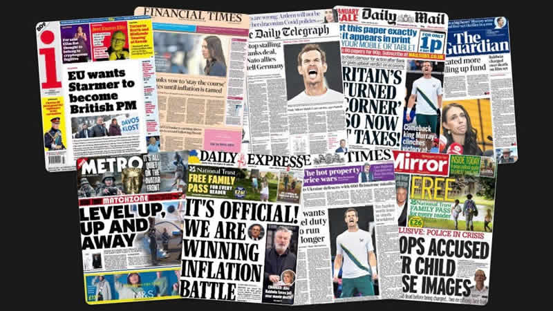  20 Ocak Cuma: İngiltere gazetelerinden öne çıkan manşetler