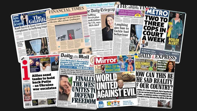  26 Ocak Perşembe: İngiltere gazetelerinden öne çıkan manşetler