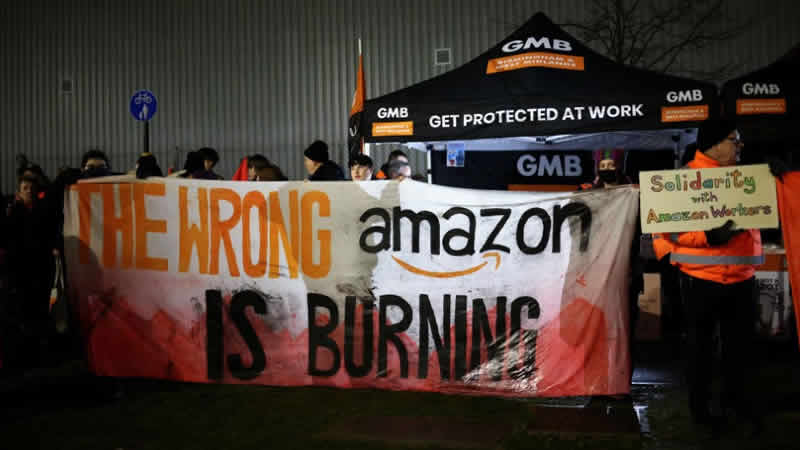 Coventry’de Amazon çalışanları ilk kez greve gitti