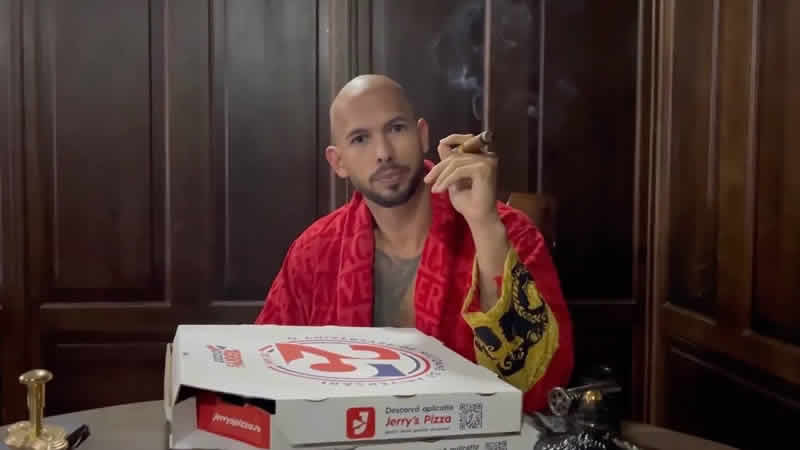 Romanya: Andrew Tate kendini pizza kutusundan ele vermedi