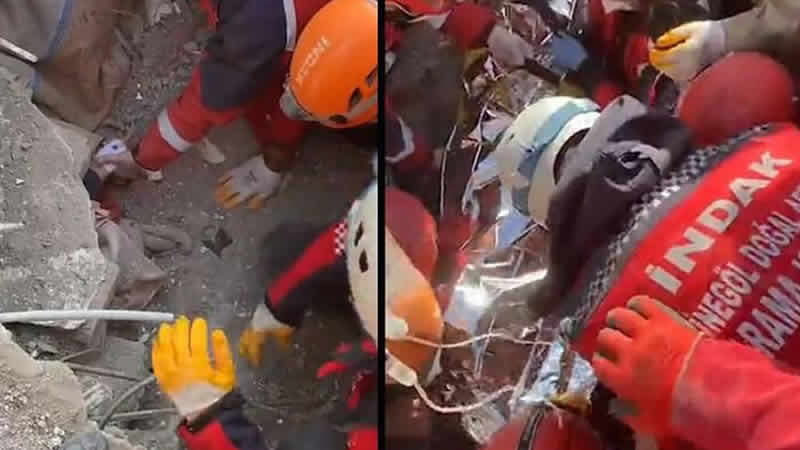 222’nci saatte enkazdan kurtuluş