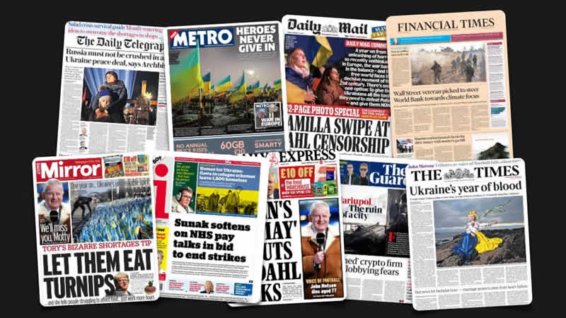  24 Şubat Cuma: İngiltere gazetelerinden öne çıkan manşetler