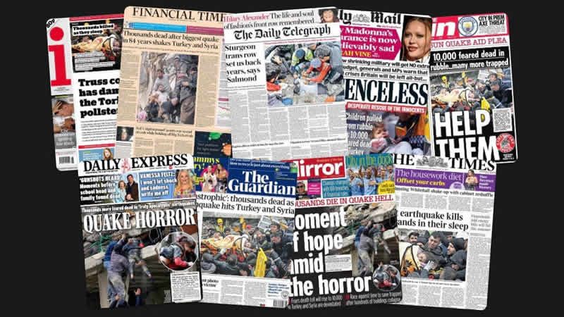 7 Şubat Salı: İngiltere gazetelerinden öne çıkan manşetler