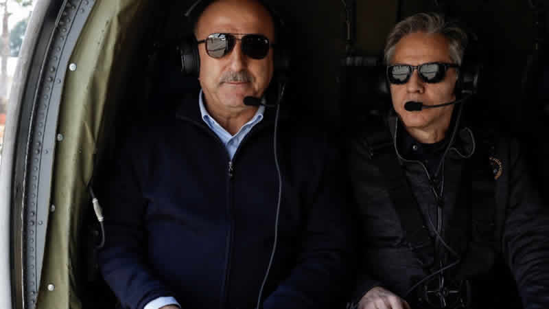 ABD Dışişleri Bakanı depremden etkilenen bölgeleri inceledi