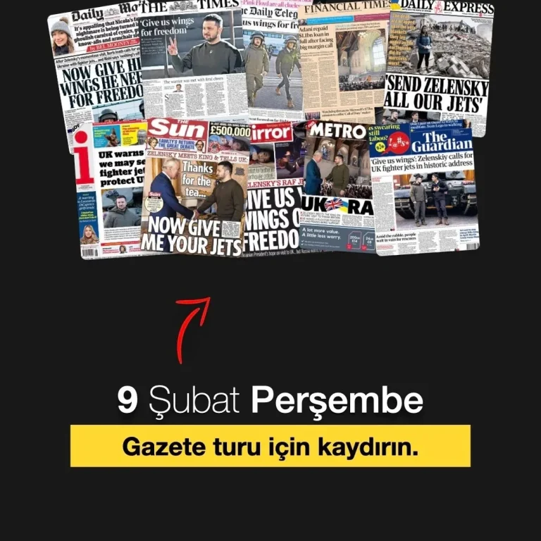 9 Şubat Perşembe: İngiltere gazetelerinden öne çıkan manşetler