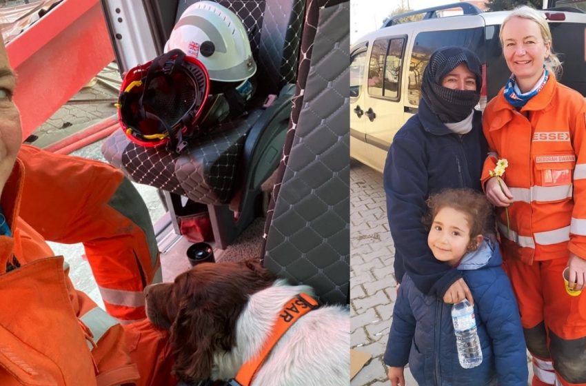 İngiliz arama kurtarma personelinden yürekleri ısıtan paylaşım