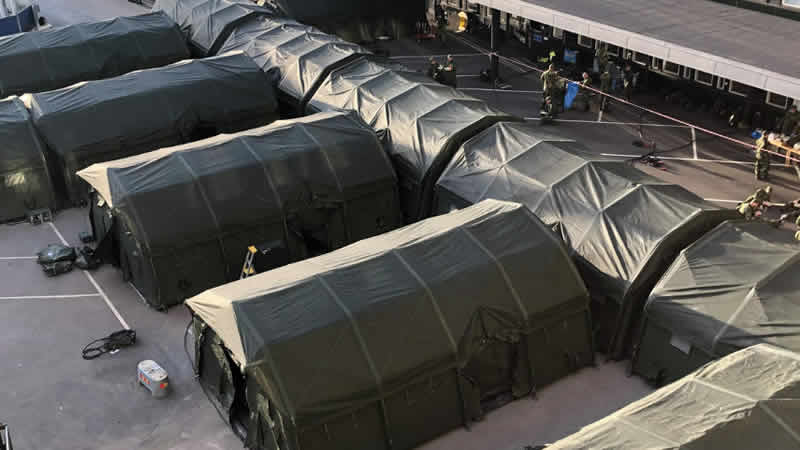 İngiltere, Kahramanmaraş’ta sahra hastanesi kurdu