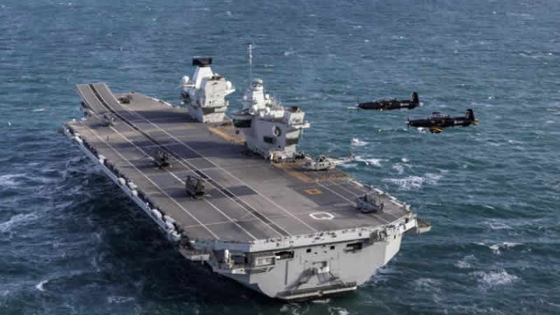 Queen Elizabeth, Çin’e ait casus denizaltını takibe aldı