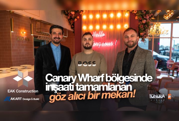 Canary Wharf bölgesinde inşaatı tamamlanan göz alıcı bir mekan…
