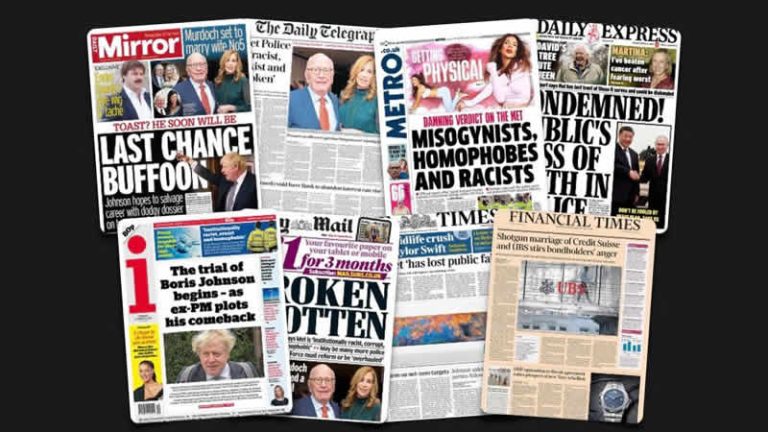 21 Mart Salı: İngiltere gazetelerinden öne çıkan manşetler