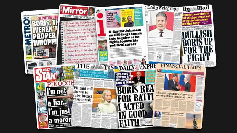  22 Mart Çarşamba: İngiltere gazetelerinden öne çıkan manşetler