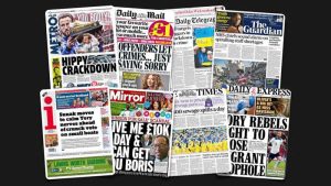 27 Mart Pazartesi: İngiltere gazetelerinden öne çıkan manşetler