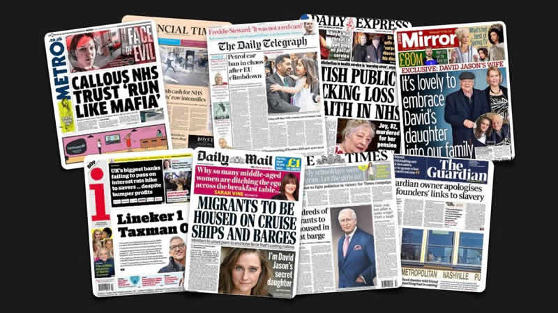  29 Mart Çarşamba: İngiltere gazetelerinden öne çıkan manşetler