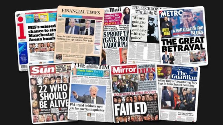 3 Mart Cuma: İngiltere gazetelerinden öne çıkan manşetler