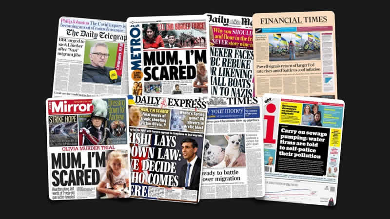  8 Mart Çarşamba: İngiltere gazetelerinden öne çıkan manşetler