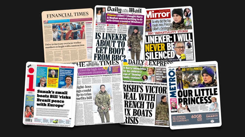  9 Mart Perşembe: İngiltere gazetelerinden öne çıkan manşetler