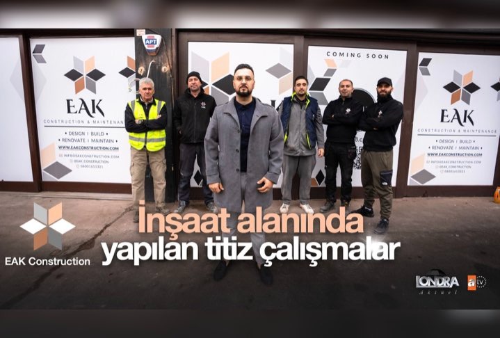 İnşaat alanında yapılan titiz çalışmalar…