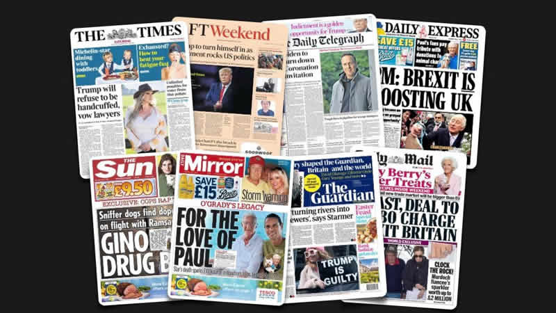  1 Nisan Cumartesi: İngiltere gazetelerinden öne çıkan manşetler