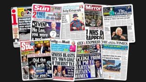 25 Nisan Salı: İngiltere gazetelerinden öne çıkan manşetler