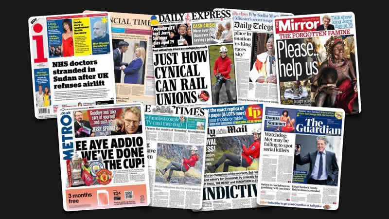 28 Nisan Cuma: İngiltere gazetelerinden öne çıkan manşetler