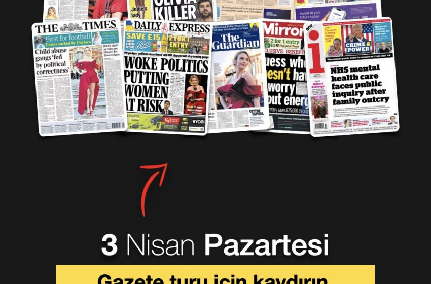  3 Nisan Pazartesi: İngiltere gazetelerinden önde çıkan manşetler