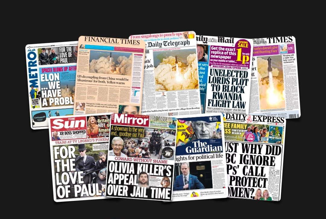 21 Nisan Cuma: İngiltere gazetelerinden öne çıkan manşetler