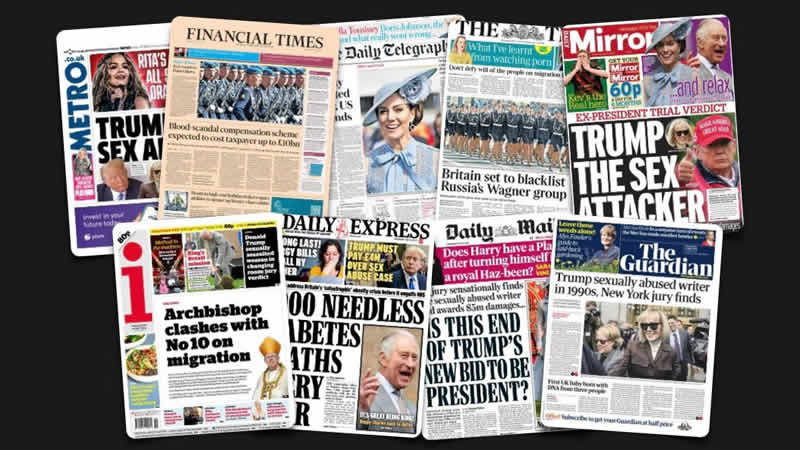  10 Mayıs Çarşamba: İngiltere gazetelerinden öne çıkan manşetler