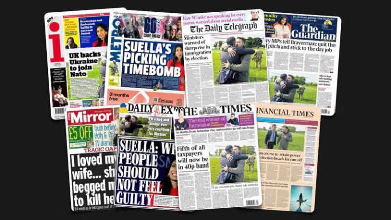 16 Mayıs Salı: İngiltere gazetelerinden öne çıkan manşetler