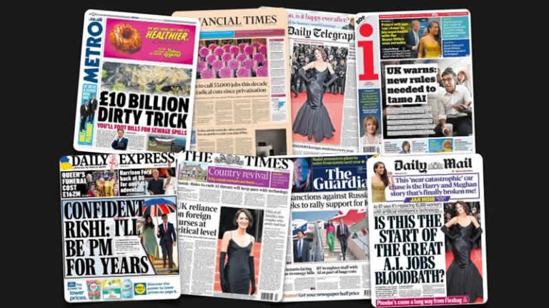 19 Mayıs Cuma: İngiltere gazetelerinden öne çıkan manşetler