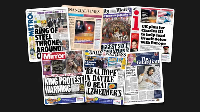  4 Mayıs Perşembe: İngiltere gazetelerinden öne çıkan manşetler