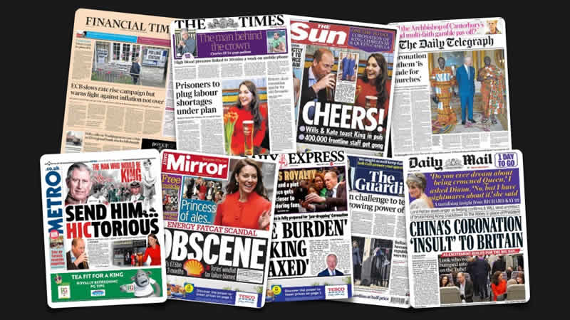 5 Mayıs Cuma: İngiltere gazetelerinden öne çıkan manşetler