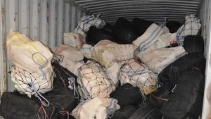 Türkiye’den Hollanda’ya gönderilen konteynerde bin 124 kilo kokain bulundu
